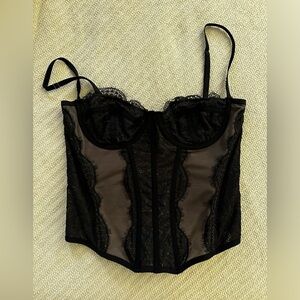 Black Lace Urban Outfitters Corset
